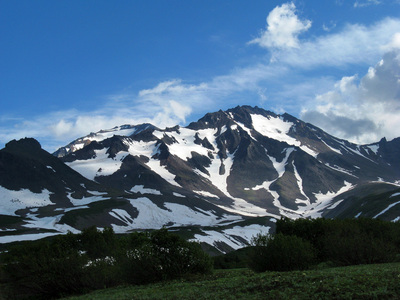 Вулкан Ааг, вид с севера.  