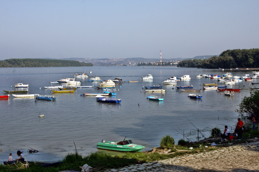 Белград, Лодки на Дунае.