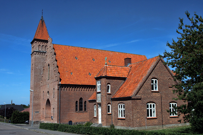 Борнхольм. Окиркеби. Town of Aakirkeby. Poblacion de Aakirkeby.