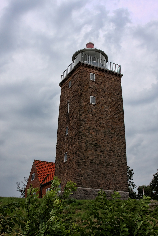 Борнхольм. Сванеке. Маяк. Town of Svaneke, lighthouse. Poblacion de Svaneke, el faro.