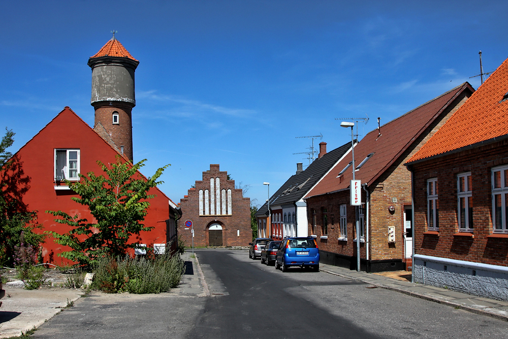 Борнхольм, Окиркеби.  Town of Aakirkeby, La cuidad de Aakirkeby