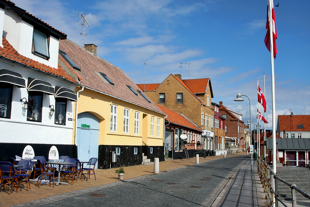 Борнхольм. Алинге.. Town of Allinge. Poblacion de Allinge.