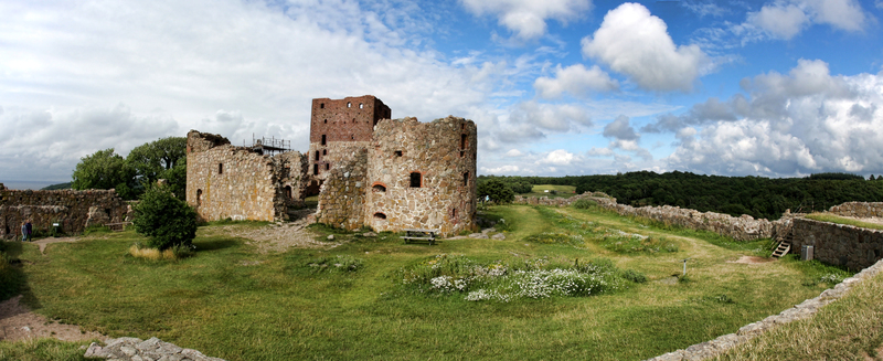 Борнхольм, Крепость Hammershus. Hammershus castle Castillo de Hammershus