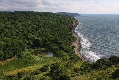 Борнхольм, Вид из Хаммерсхуса.  View from Hammershus, La vista desde Hammeshus