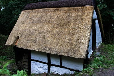 Борнхольм. Водяная мельница. Watermill. Molino de agua.