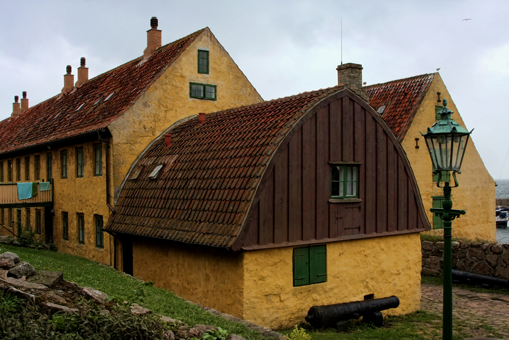 Борнхольм, Пушки на Кристиансё. Cannons on Kristians&#248;. Ca&#241;ones en Kristians&#248;.