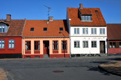 Борнхольм. Столица Рённе. The capital city of R&#248;nne, La capital de R&#248;nne.