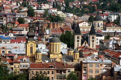 Католический и Православный соборы, Сараево.