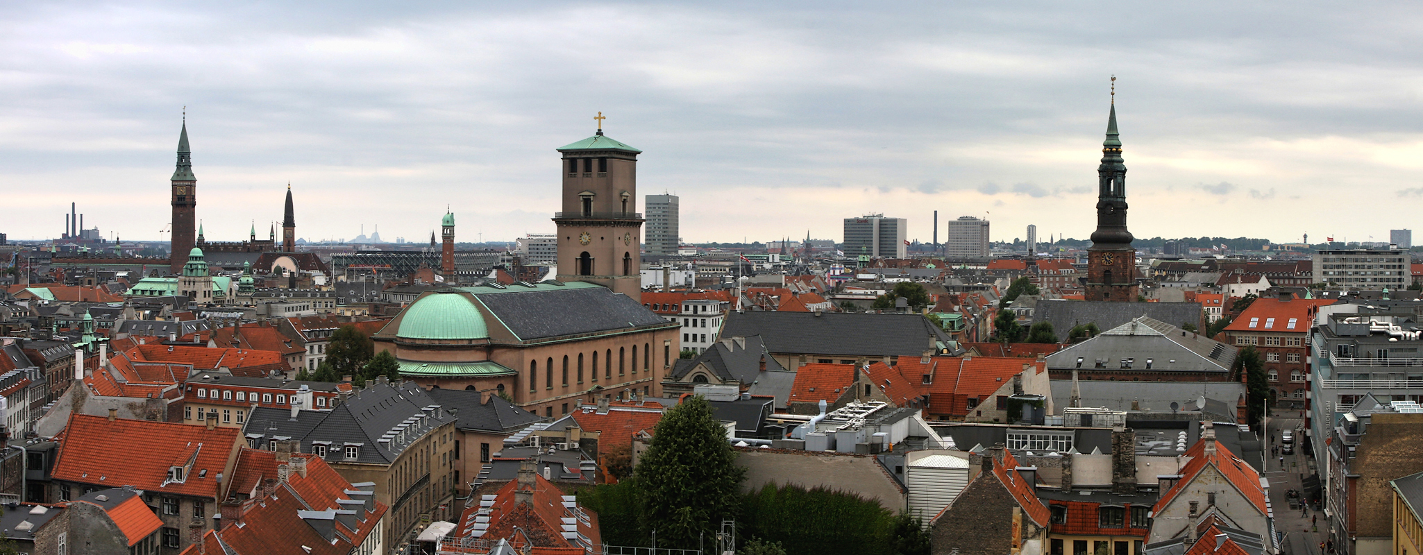  Копенгаген, вид с Круглой башни (Rundetaarn) Copenhagen, view from Rundetaarn.