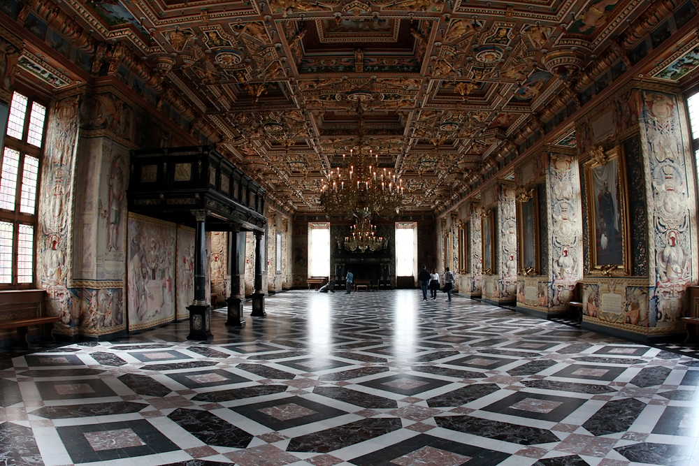  Замок Фредериксборг, Большой Рыцарский зал Frederiksborg castle, Great Knights' Hall.