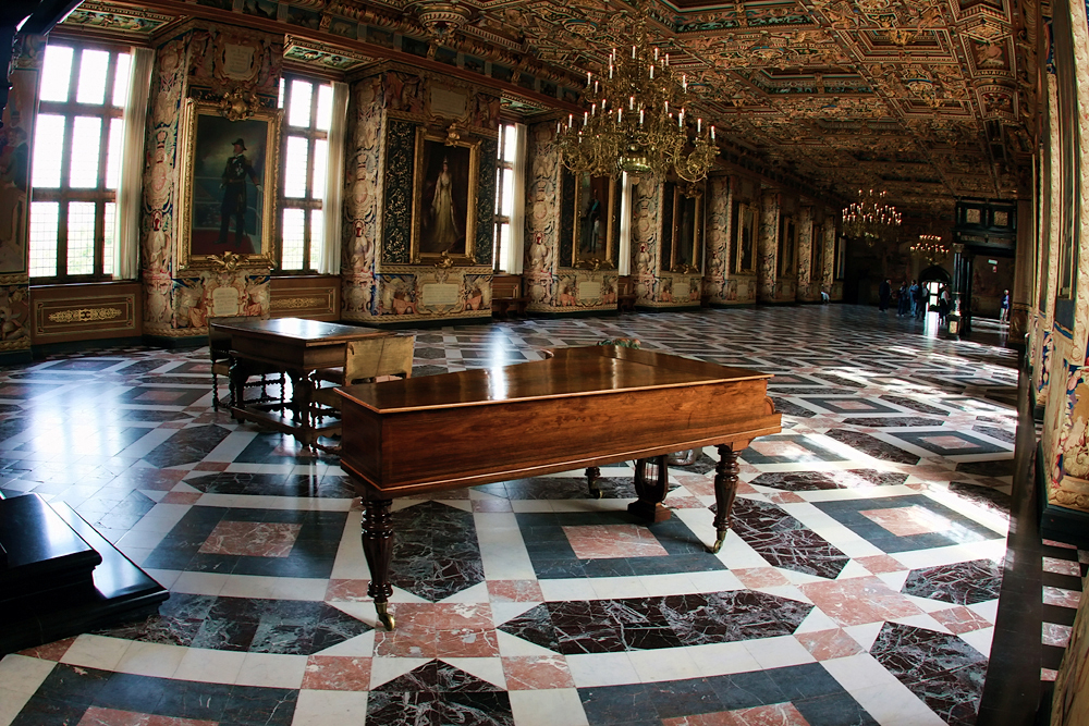  Замок Фредериксборг, Большой Рыцарский зал Frederiksborg castle, Great Knights' Hall.