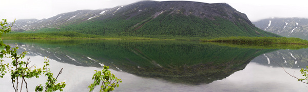 Панорма озера Малый Вудьяар.  Фотка сделана в 2008 году.