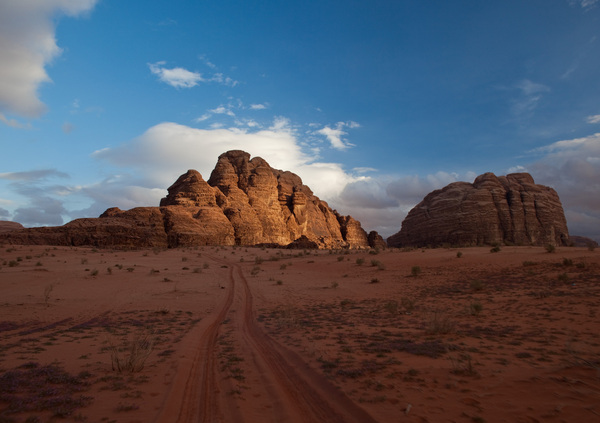 Jordan. Wadi Rum. Sunset..