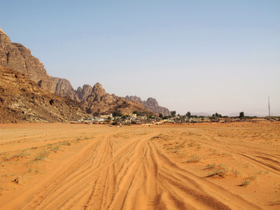 Дорога в пустыне.