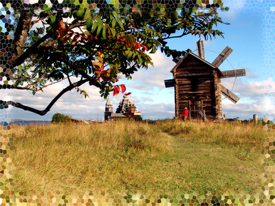 Ветряная мельница из деревни Волкостров.