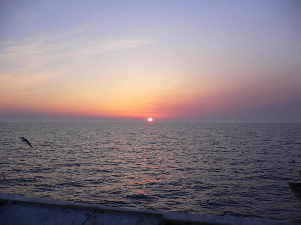 Охотское море, закат.