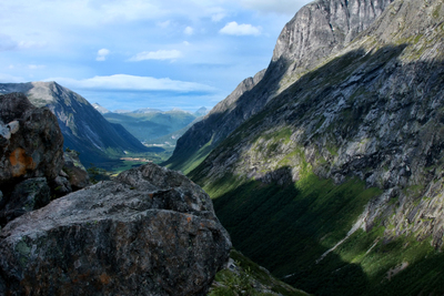 Норвегия, Мёре-о-Ромсдал, Истердален, Дорога Троллей. Norway, M&#248;re-og-Romsdal, Trollstigen