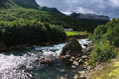 Норвегия, Мёре-о-Ромсдал, Гудбрандхюве. Norway, M&#248;re-og-Romsdal, Gudbrandsjuvet