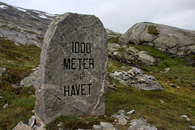 Норвегия, Мёре-о-Ромсдал, дорога на Далсниббу. Norway, M&#248;re-og-Romsdal, road to Dalsnibba