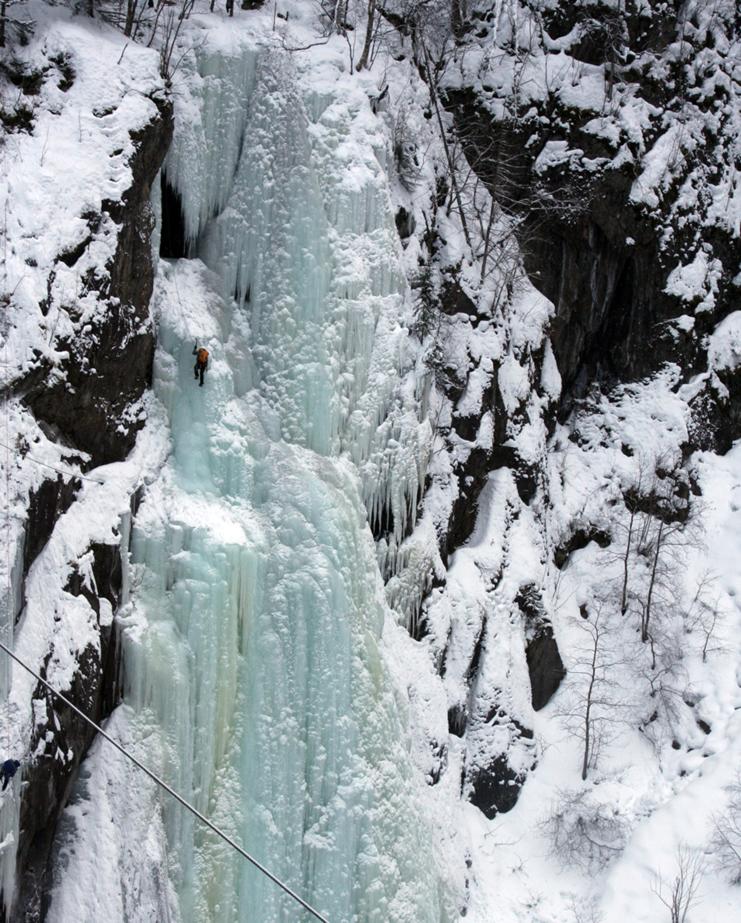 Vemorkbrufoss Vest WI 5. Вид с моста.