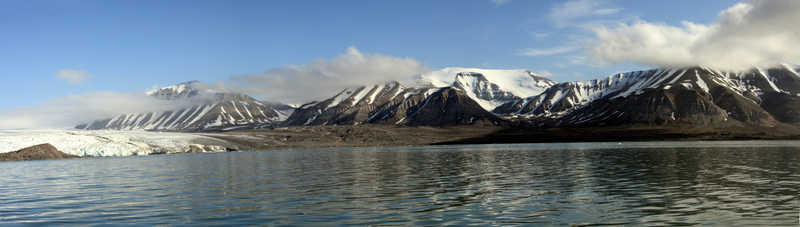 Шпицберген, Биллефьорд, ледник Норденшельда.