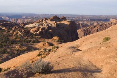 Участок трейла Syncline loop.